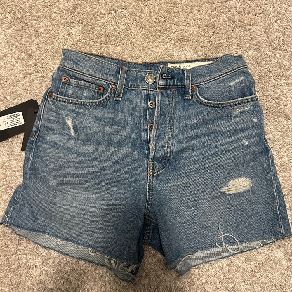 Rag & Bone High-Rise Shorty Short - Maya